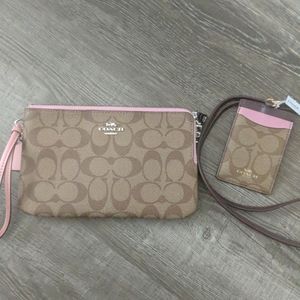 Coach Wristlet and ID case